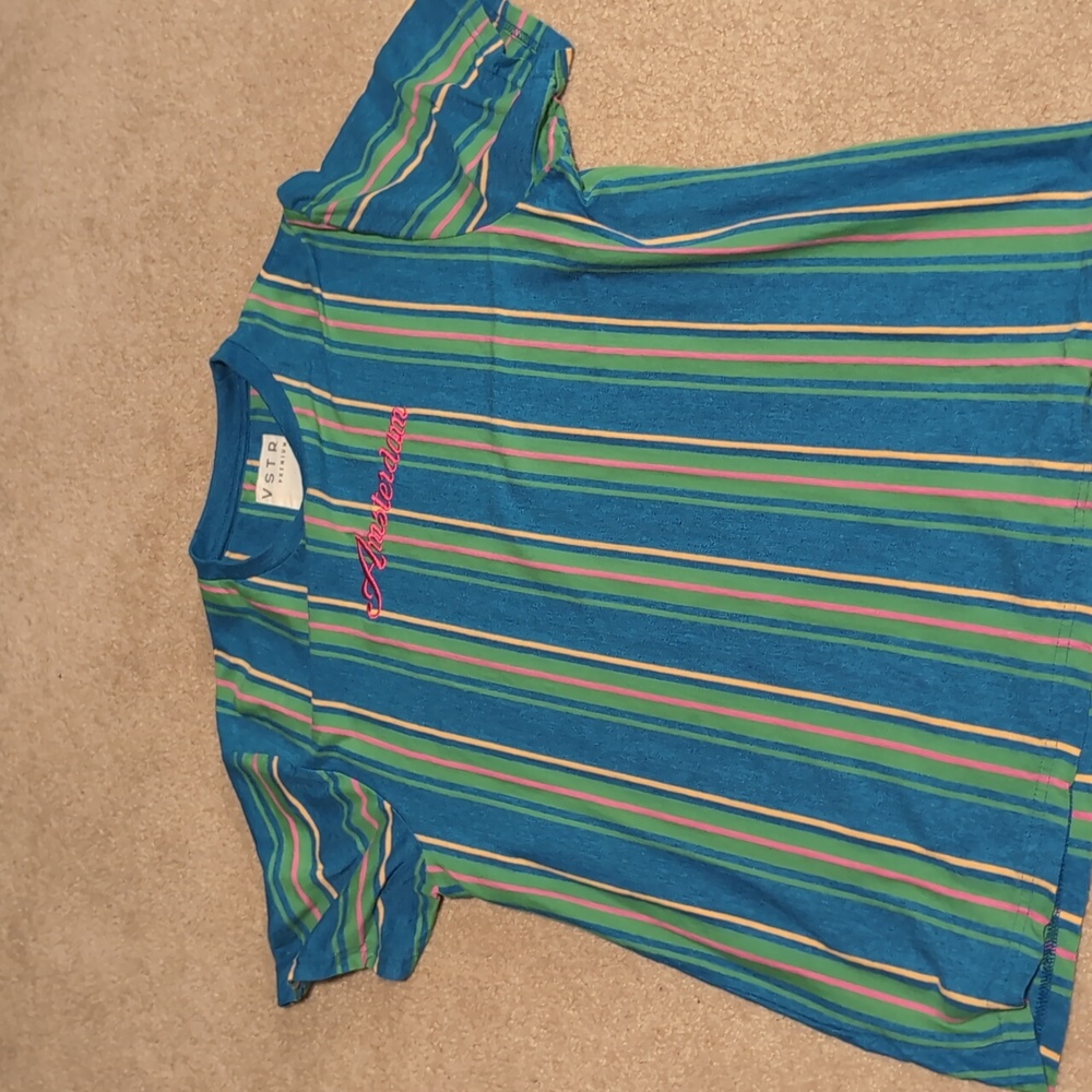 Vstr Amsterdam striped shirt. Women's large